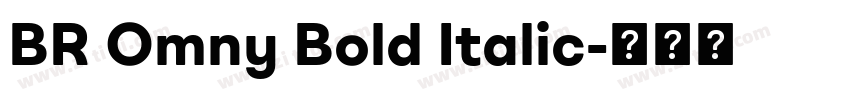 BR Omny Bold Italic字体转换